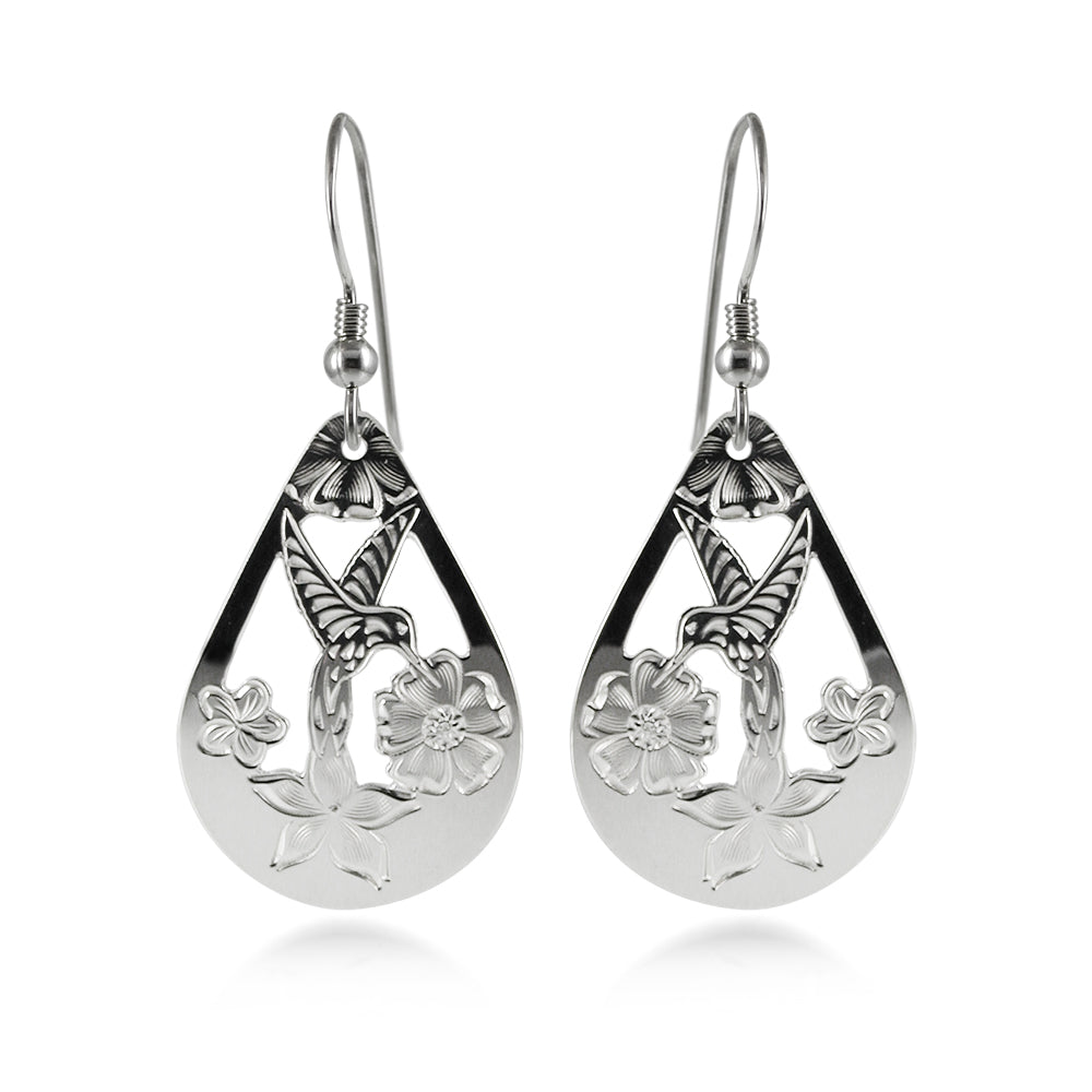 Boucles d'oreilles colibri