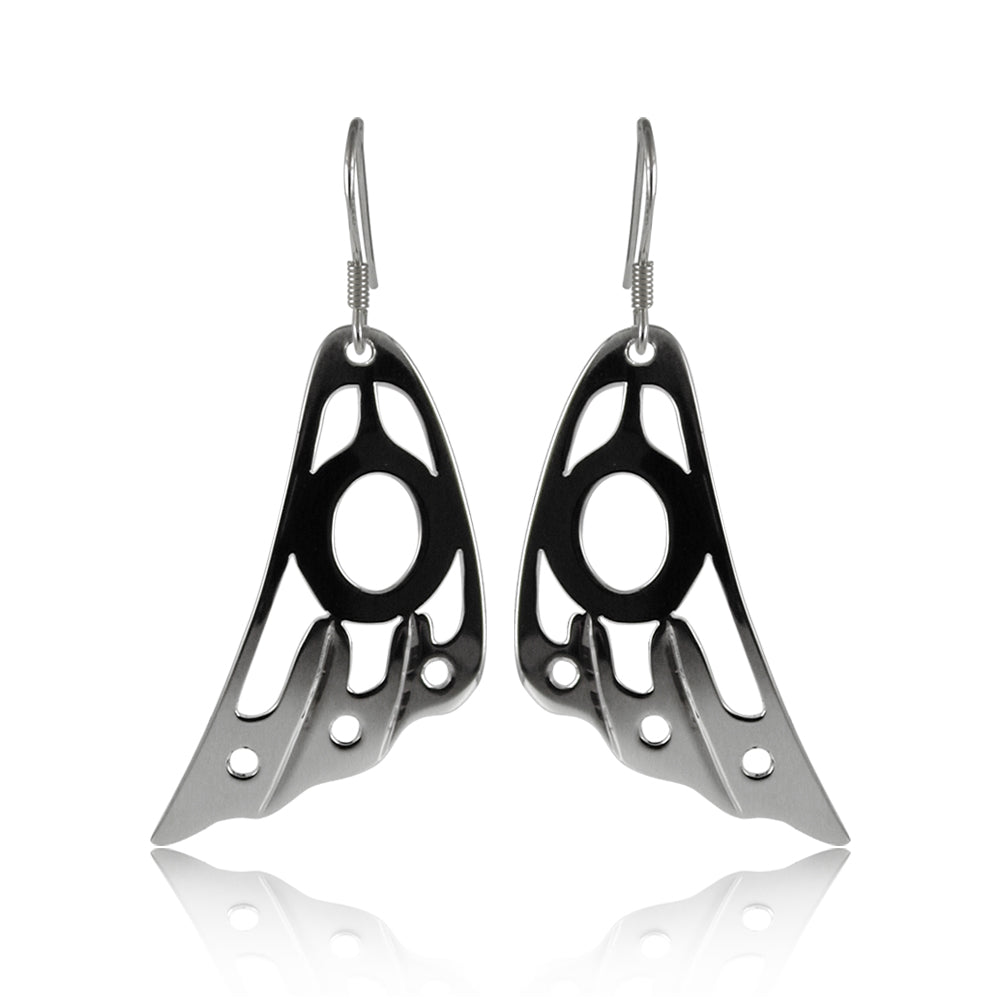 Boucles d'oreilles en plumes de colibri