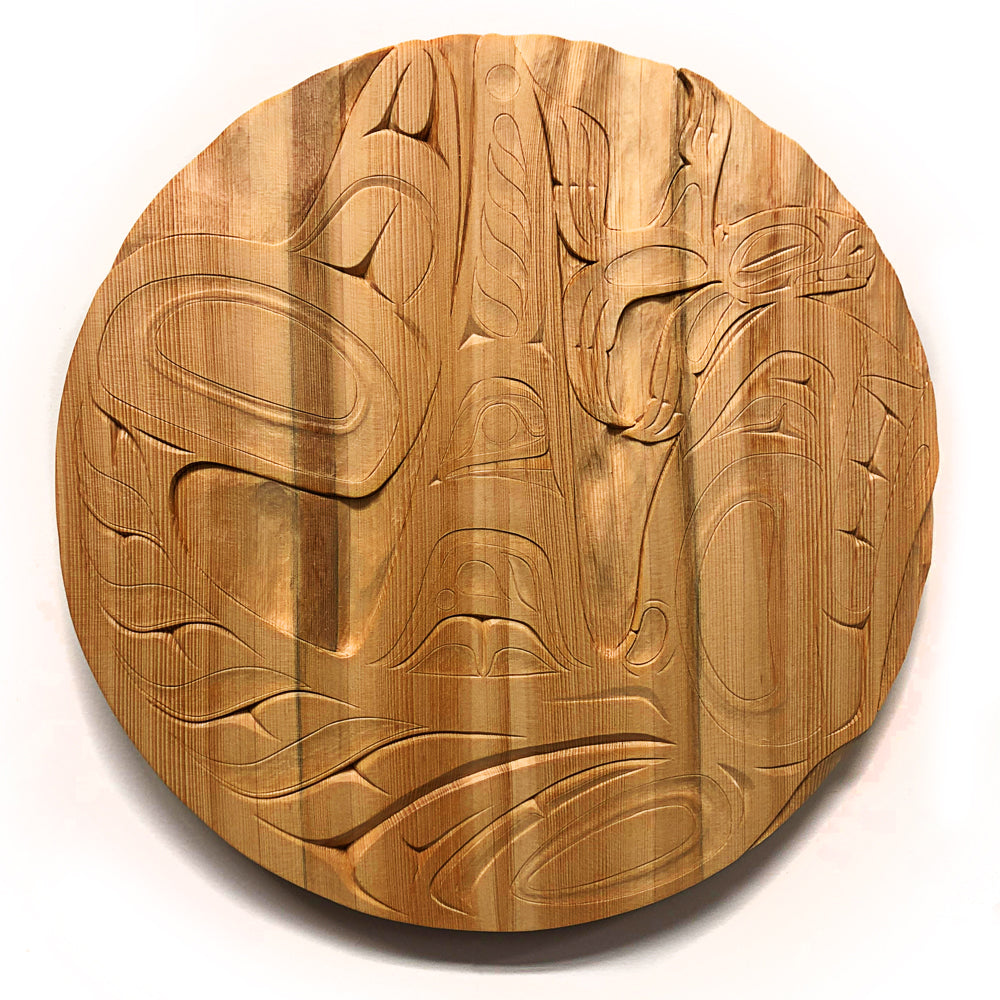 Killer Whale Wall Plaque - Killer Whale playing with his food