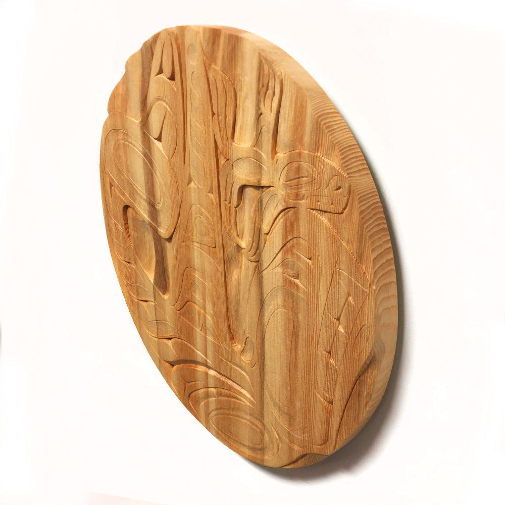 Killer Whale Wall Plaque - Killer Whale playing with his food