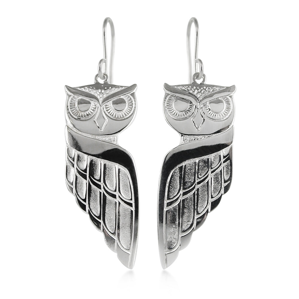 Boucles d'oreilles hibou