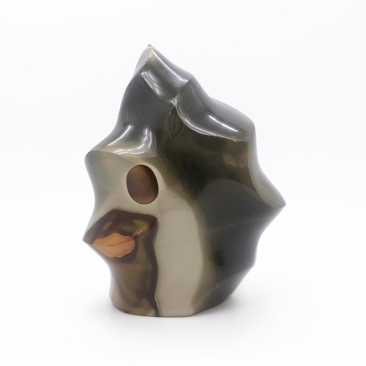 Flamme en jaspe polychrome