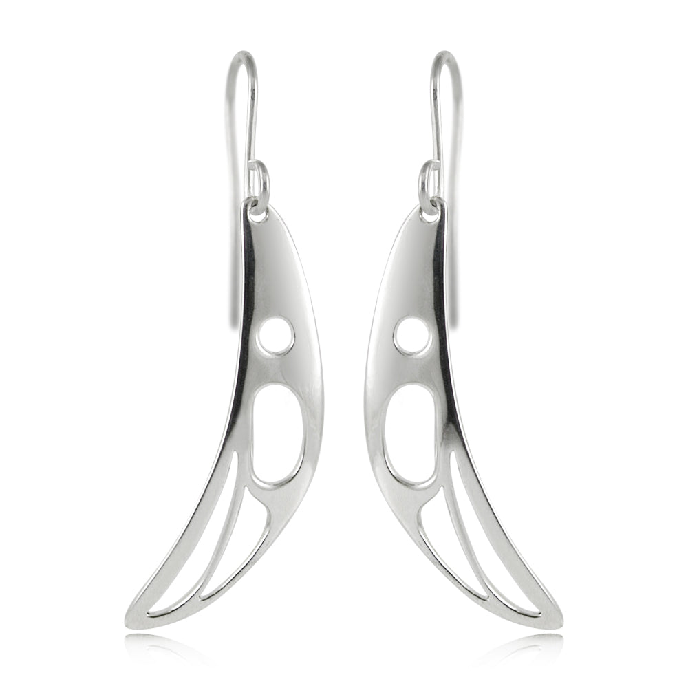 Boucles d'oreilles corbeau