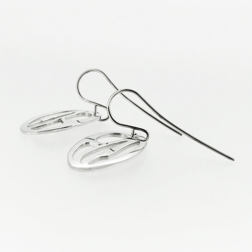 Boucles d'oreilles corbeau