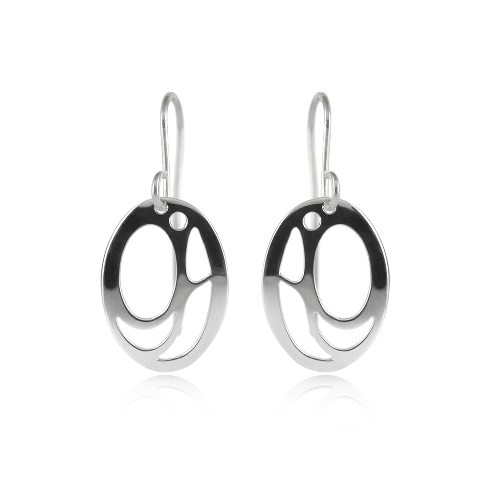 Boucles d'oreilles tête de saumon