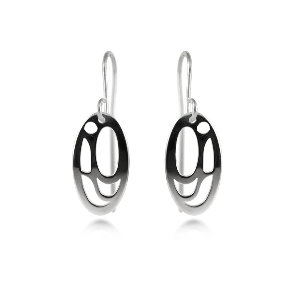 Boucles d'oreilles tête de saumon