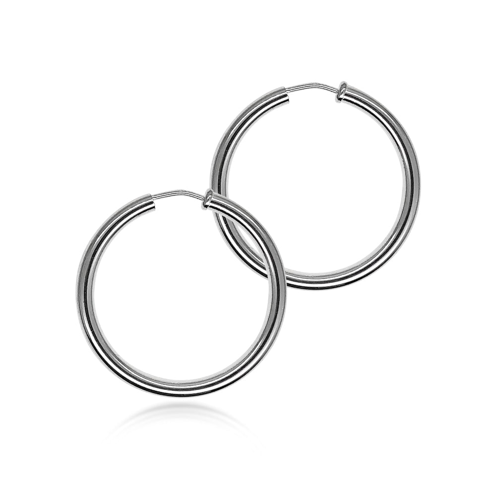 Boucles d'oreilles créoles en argent