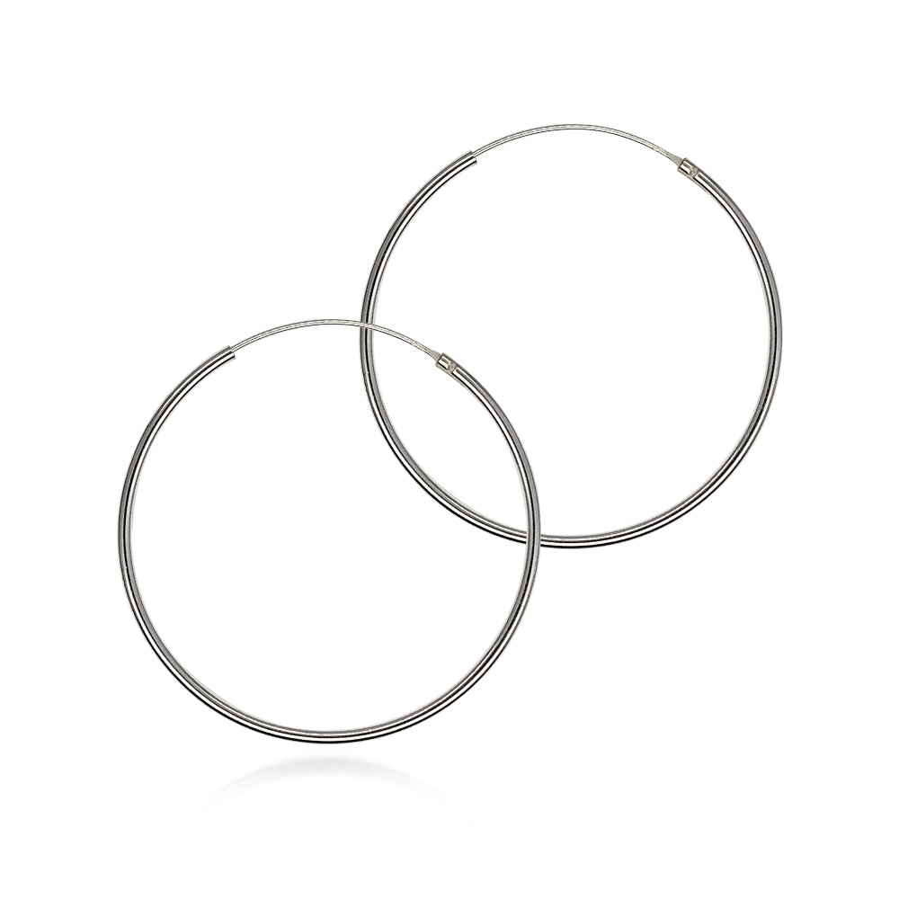 Boucles d'oreilles créoles en argent