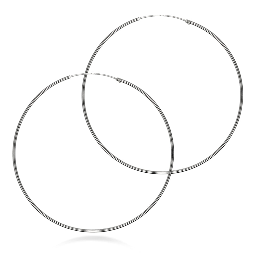 Boucles d'oreilles créoles en argent