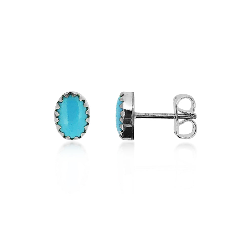 925 Sterling Silver Turquoise Stud Earrings Womens Tiny Square Studs 6.9mm/4.9mm 925 Sterling Silver Turquoise Stud Earrings Womens Tiny Square Studs 6.9mm/4.9mm