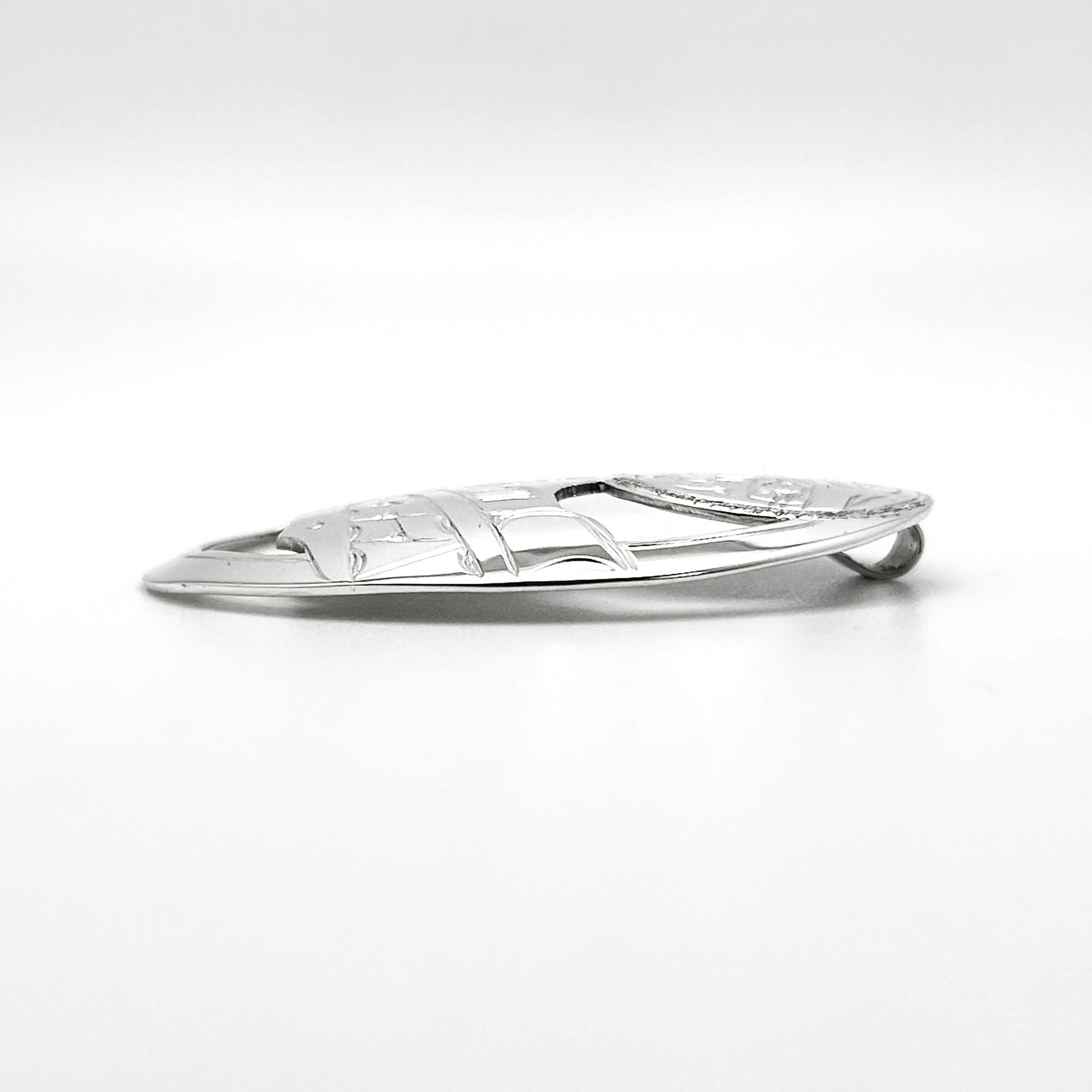 Wolf and Moon Pendant