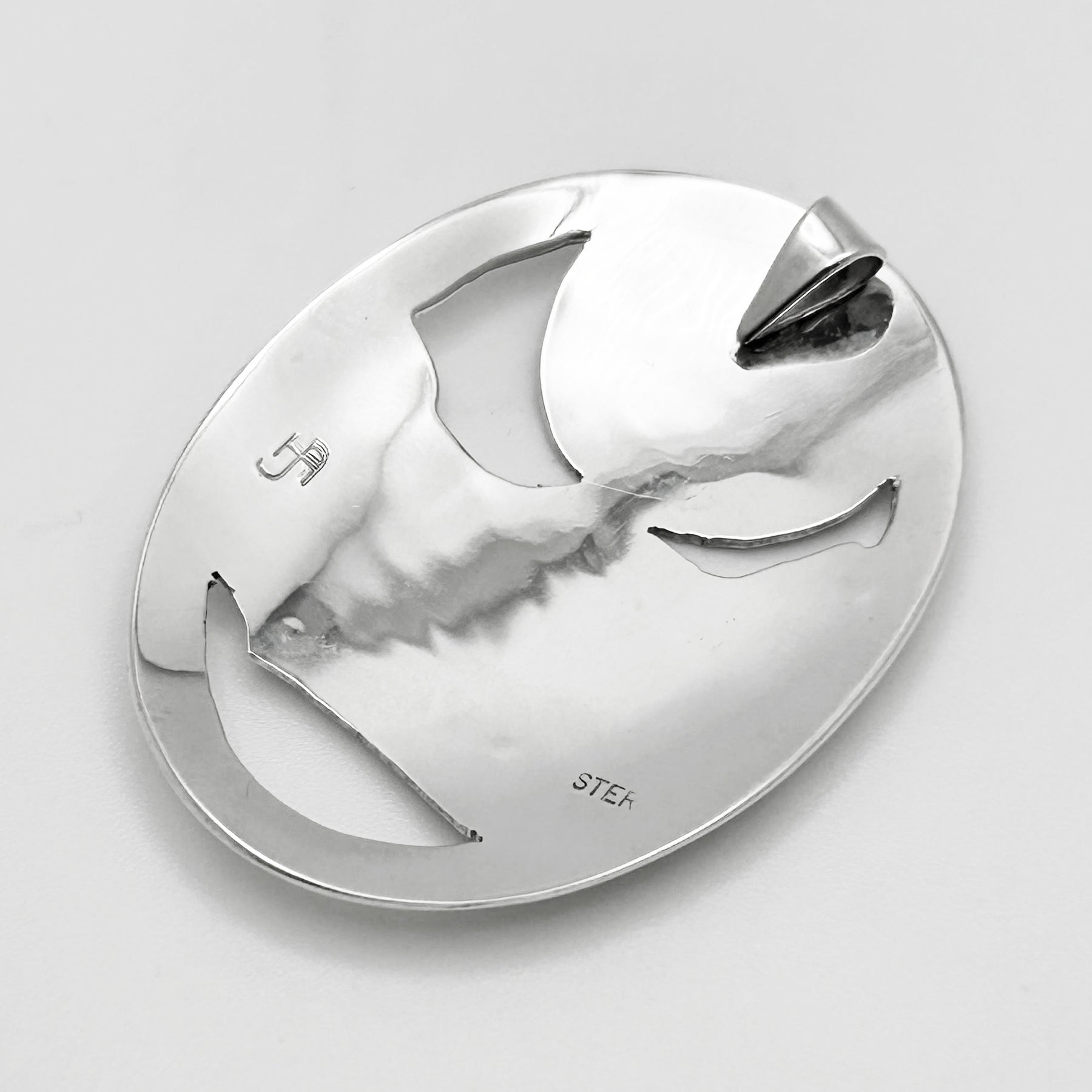 Wolf and Moon Pendant