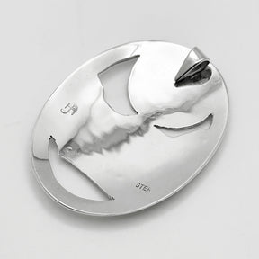 Wolf and Moon Pendant