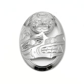 Wolf and Moon Pendant