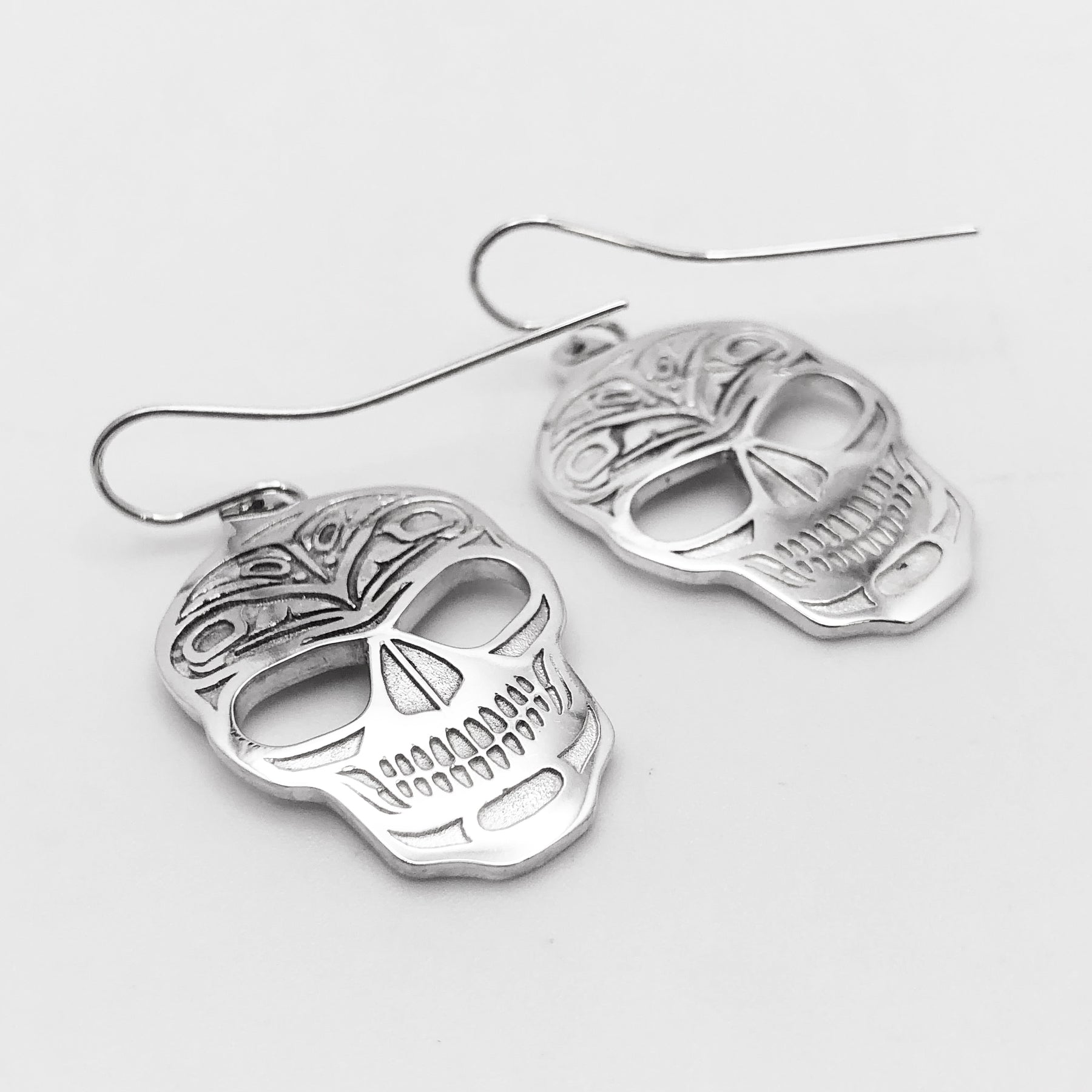 Raven Skull Earrings