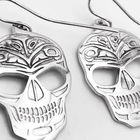 Raven Skull Earrings