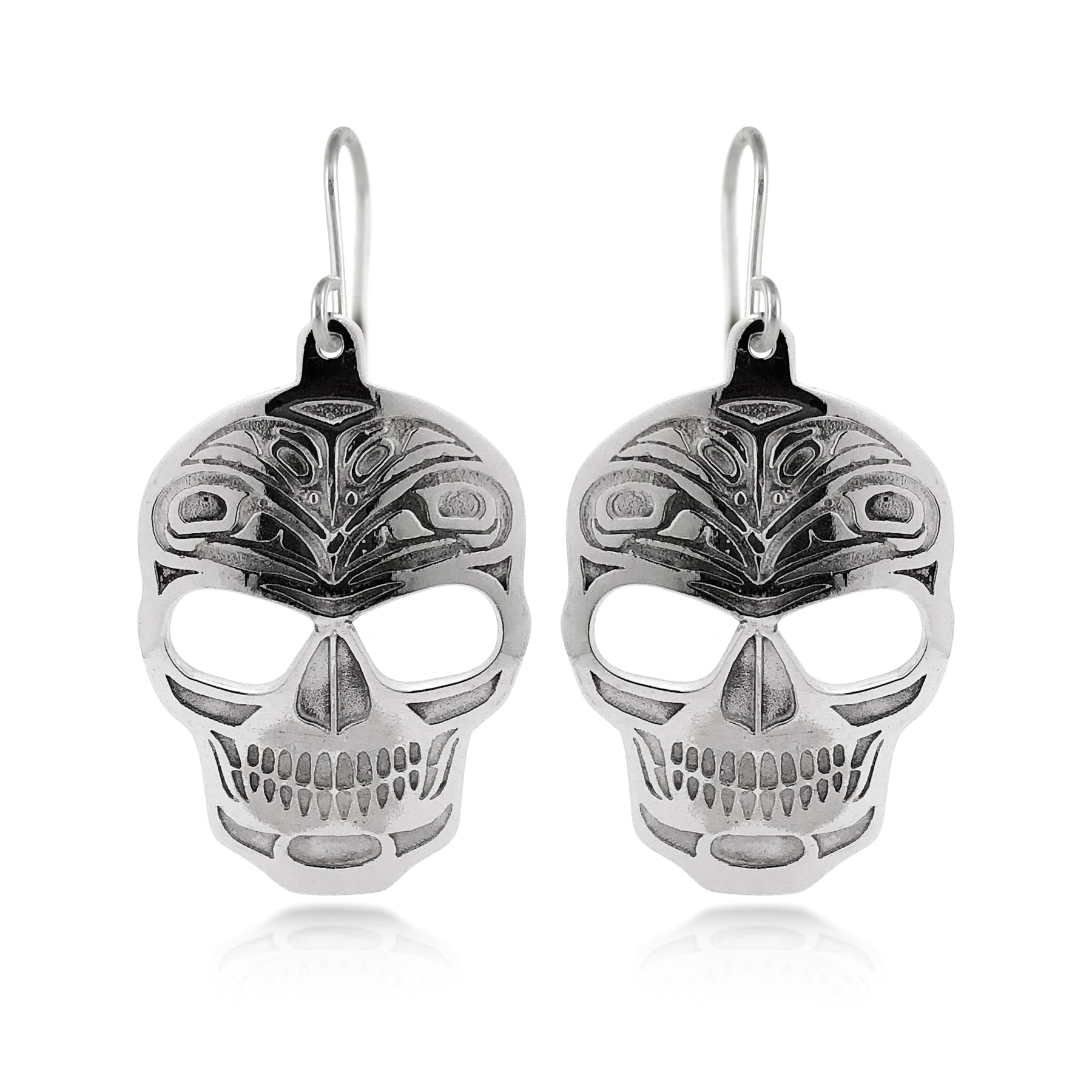 Raven Skull Earrings