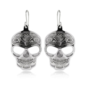 Raven Skull Earrings