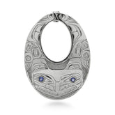 Bear Pendant with Tanzanite