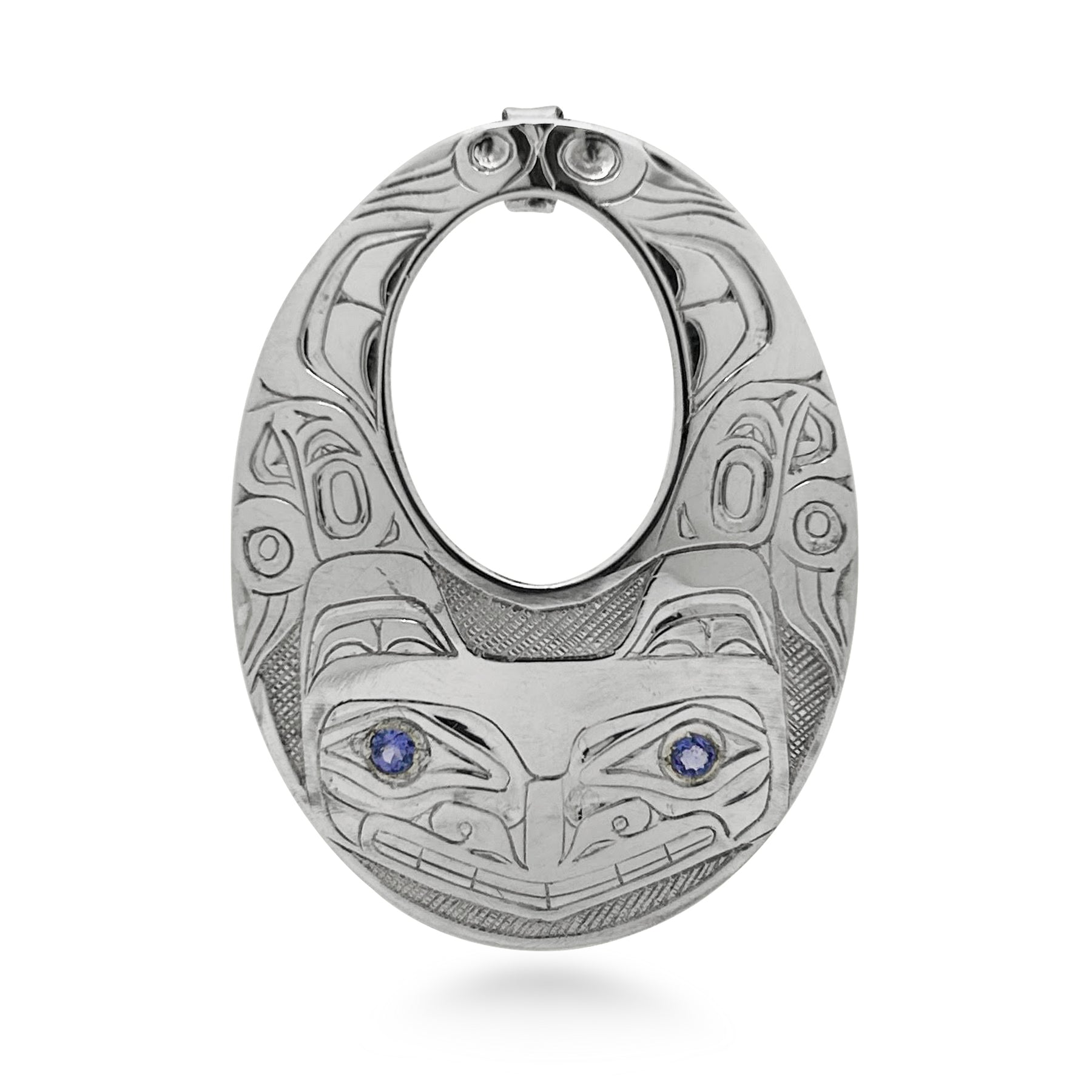 Bear Pendant with Tanzanite