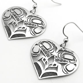 Beaver Heart Earrings