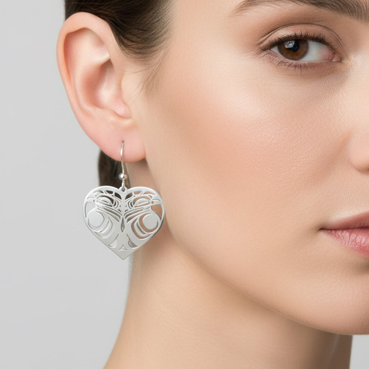 Thunderbird Heart Earrings