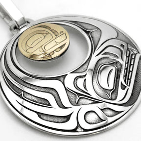 Killer Whale and Moon Pendant