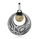 Killer Whale and Moon Pendant