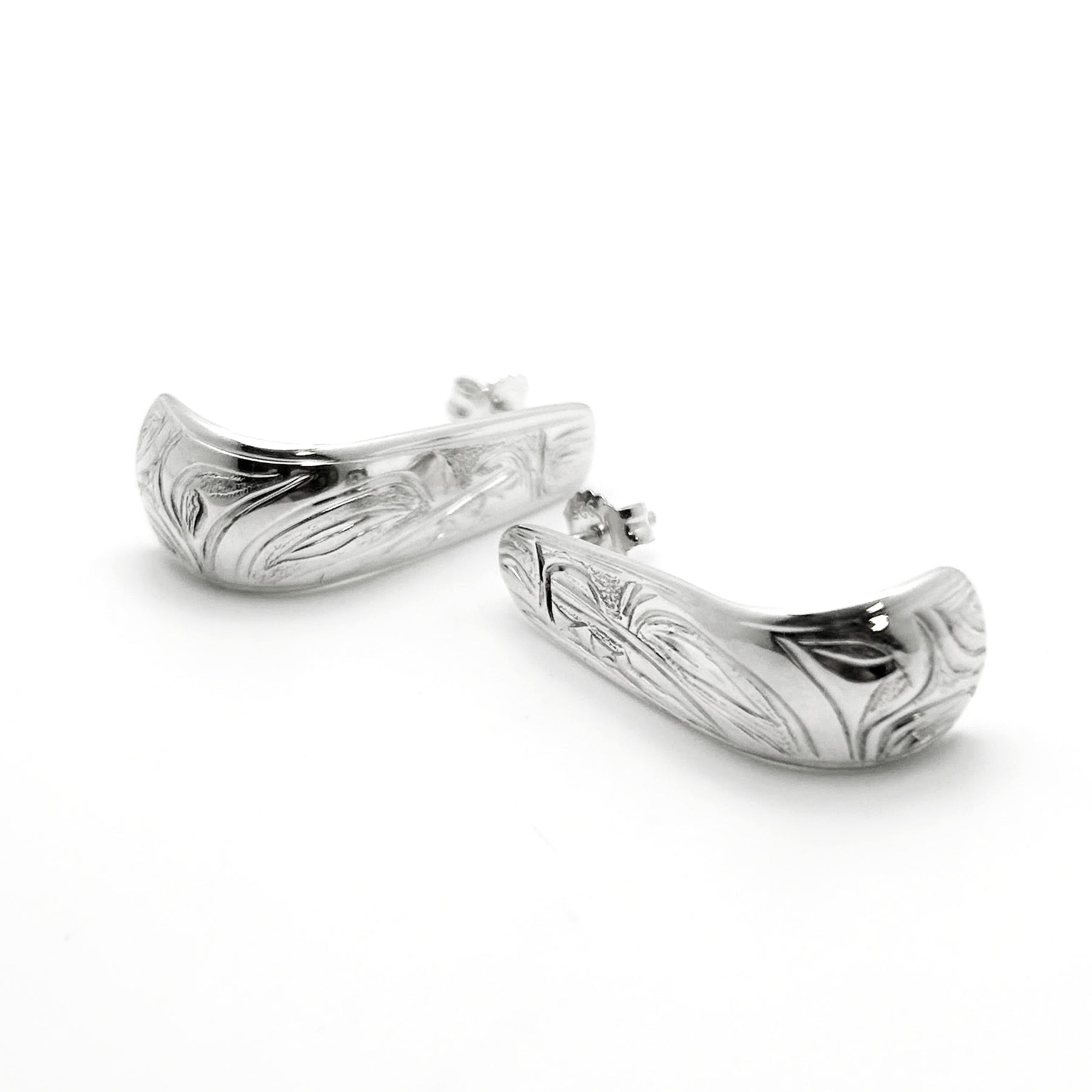 Wolf and Moon Earrings