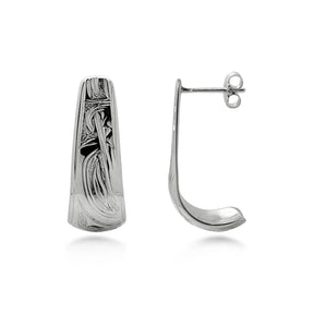 Wolf and Moon Earrings