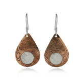 Hummingbird with Salish Weave Earrings