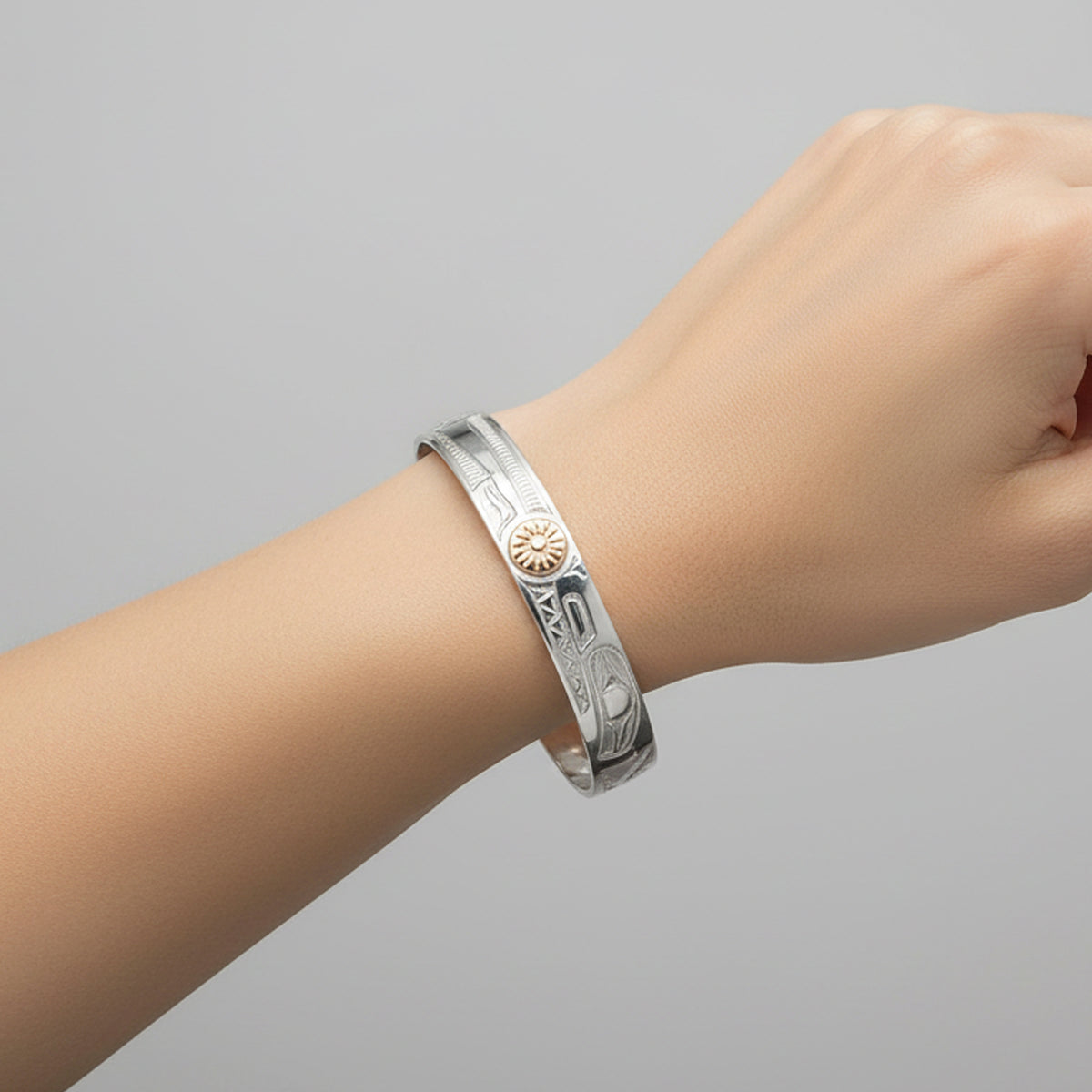 Hummingbird and Killer Whale with Sun Bracelet