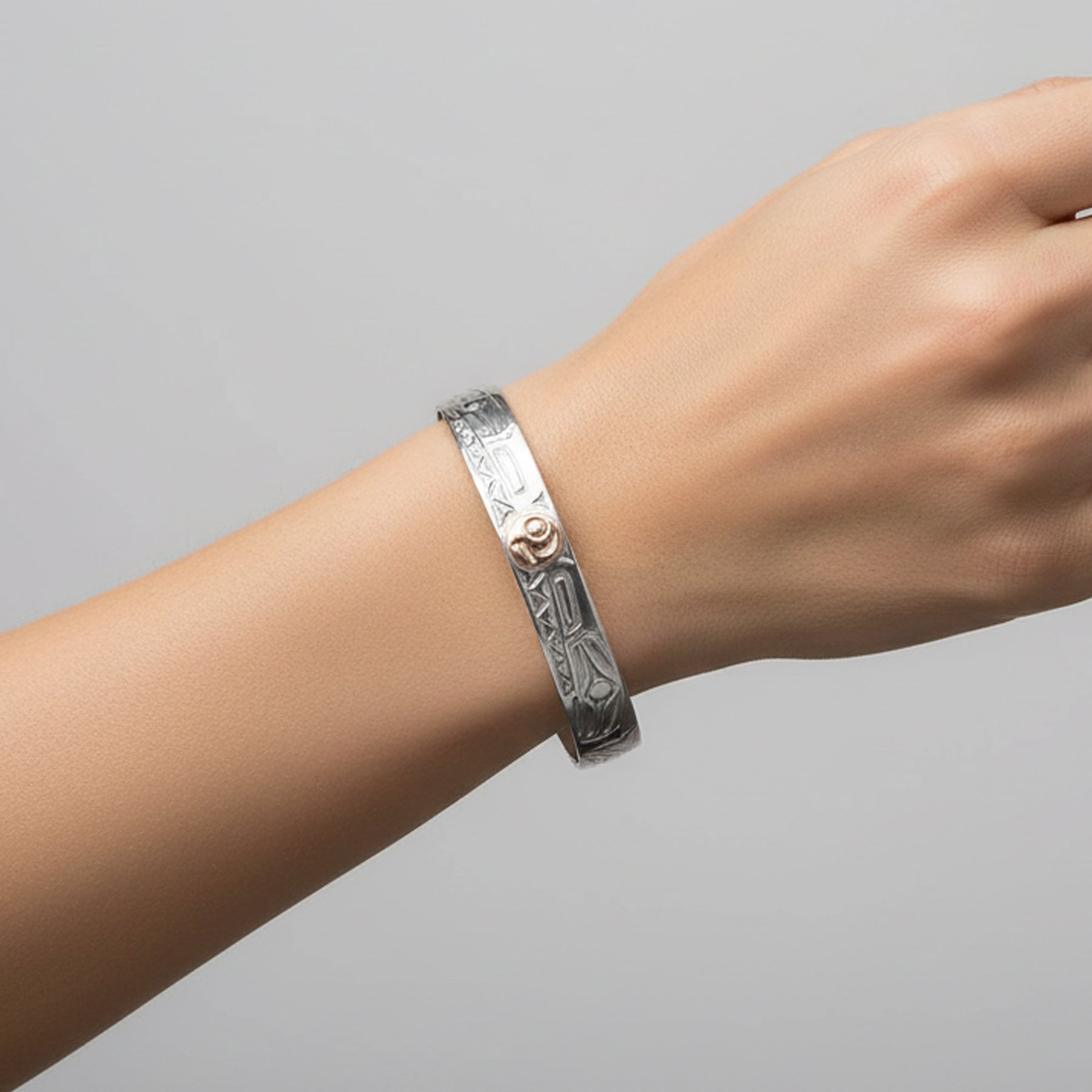 Wolves and Moon Bracelet