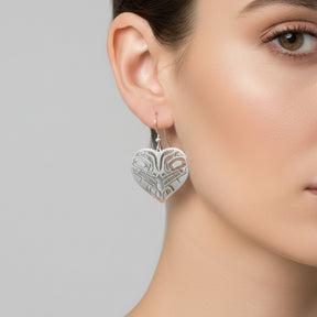 Wolf Heart Earrings