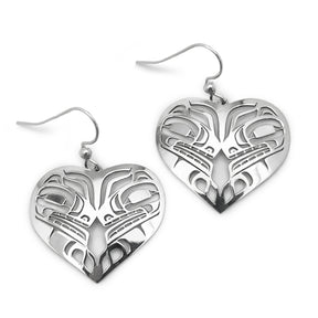 Wolf Heart Earrings
