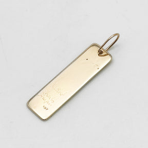 14K Yellow Gold Hummingbird Pendant