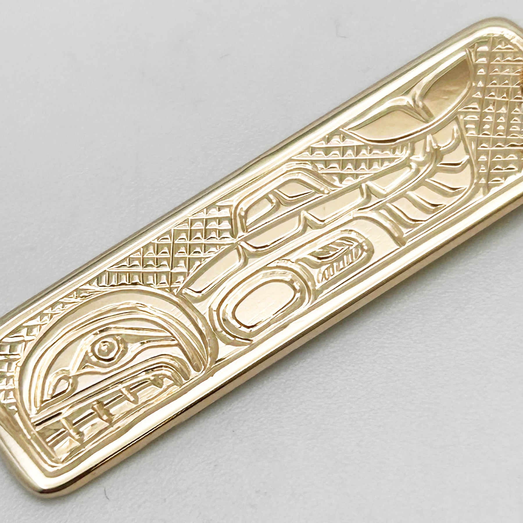 14K Yellow Gold Killer Whale Pendant
