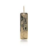 14K Yellow Gold Killer Whale Pendant