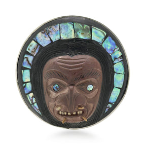 Sasquatch with Sea Urchin Spines Pendant