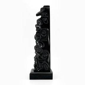 Raven, Killer Whale and Bear with Chief Argillite Totem Pole