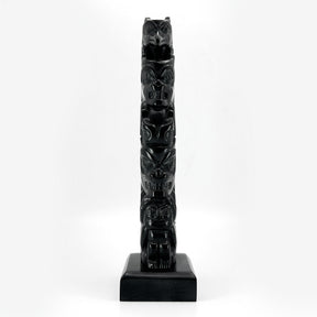 Raven, Killer Whale and Bear with Chief Argillite Totem Pole