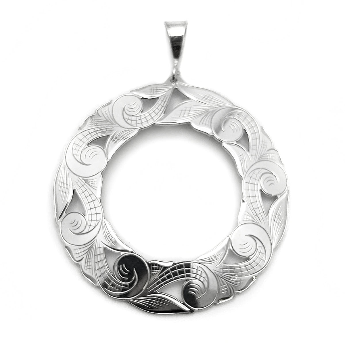 Floral Hoop Pendant