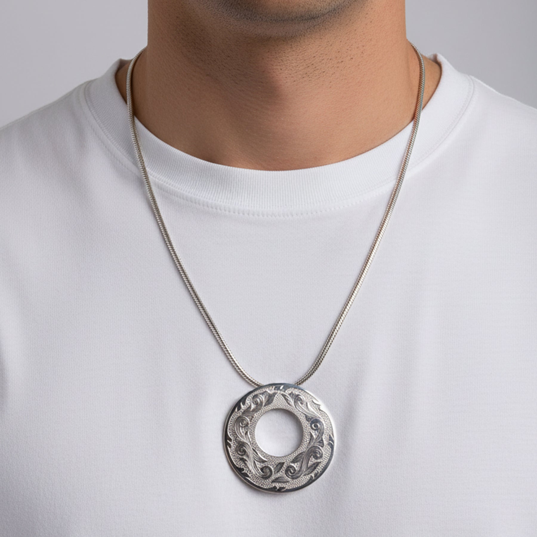Floral Hoop Pendant