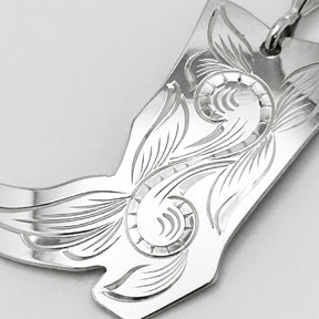 Floral Cowgirl Boots Pendant