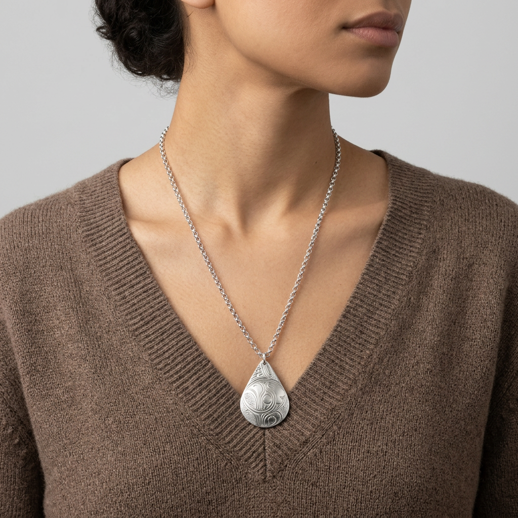 Eagle and Moon Pendant