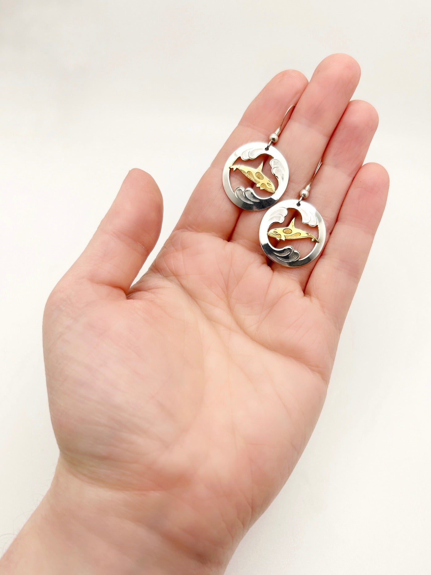 Boucles d'oreilles orque