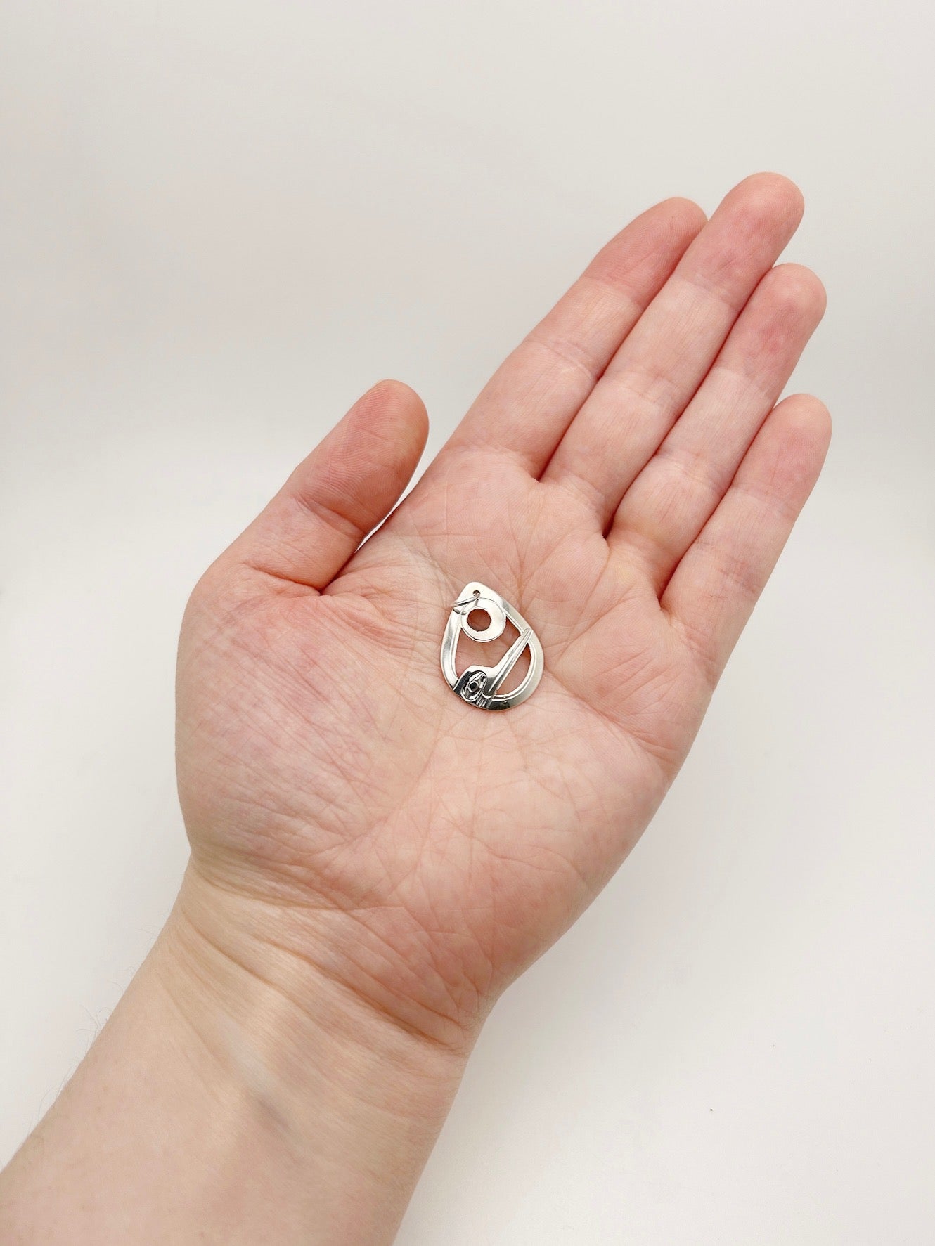Hummingbird and Moon Pendant