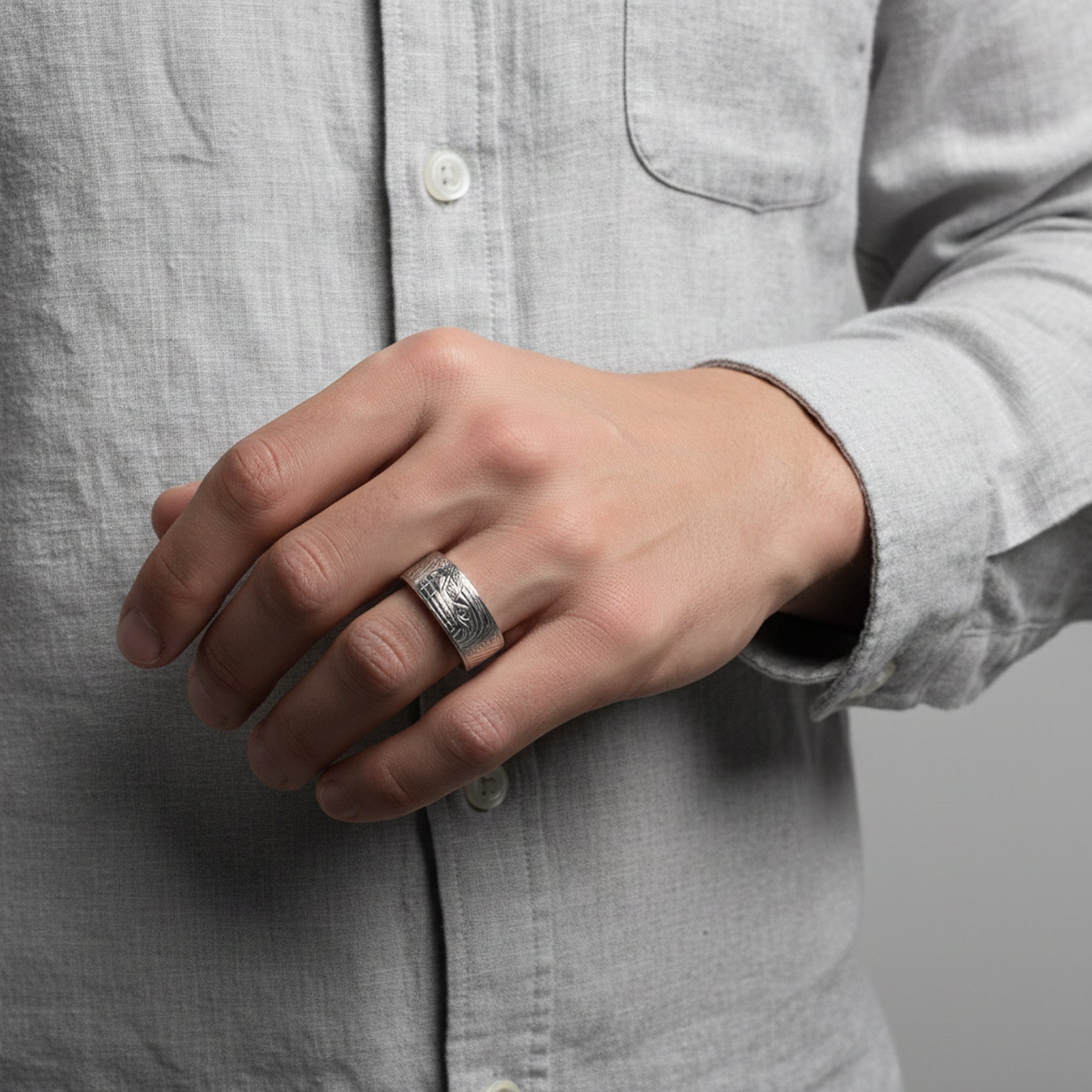 Bear Heavy Gauge Ring - 1.5mm thickness