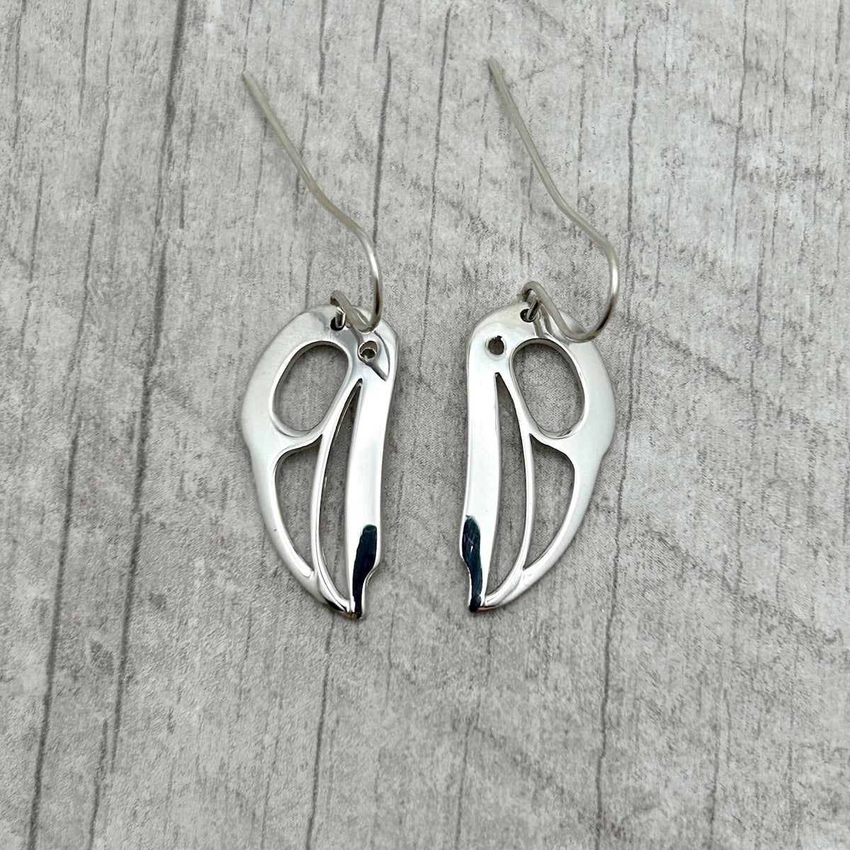 Boucles d'oreilles corbeau