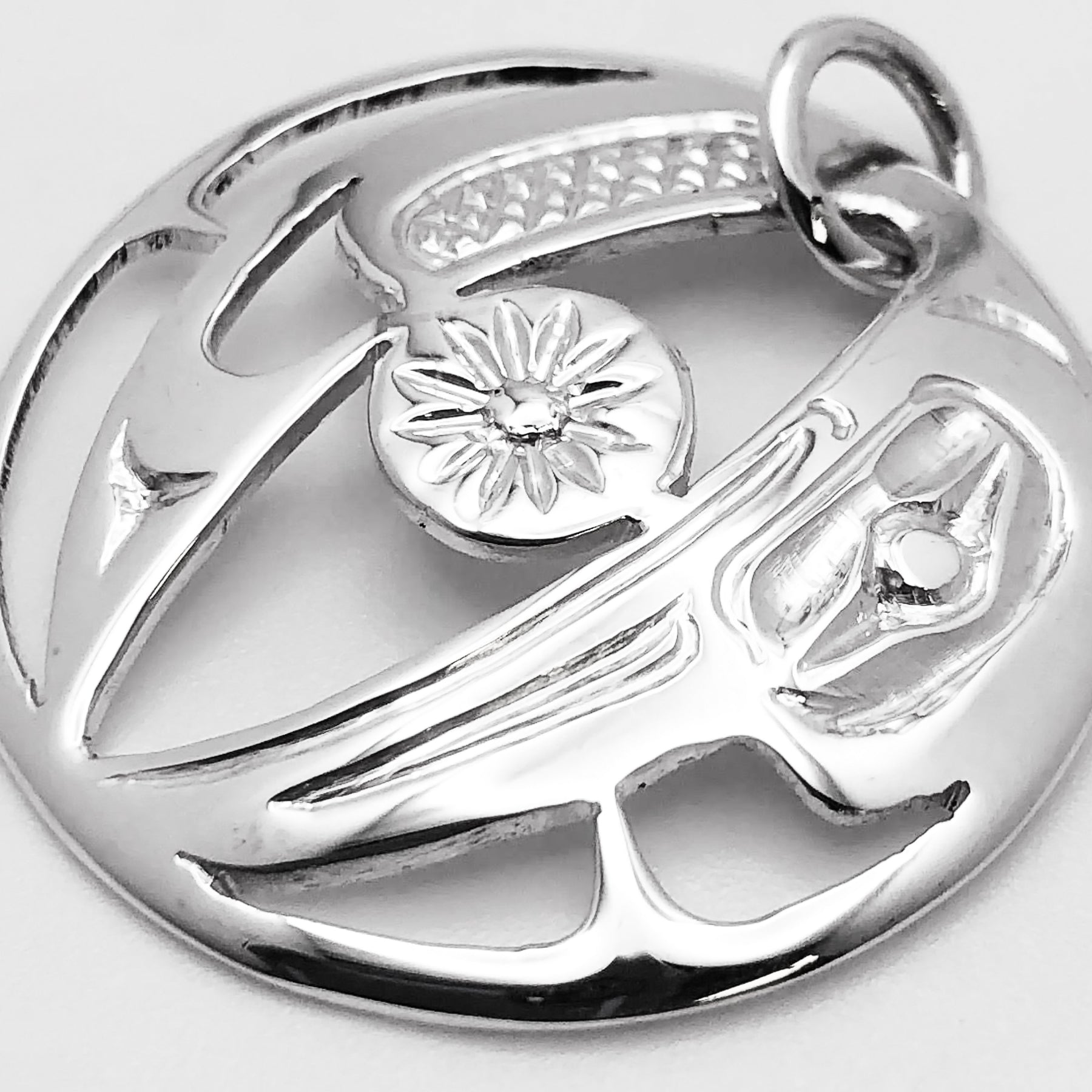 Hummingbird and Sun Pendant